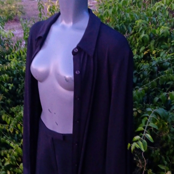 CAMI INTERNATIONAL LADIES BLACK (11) BUTTON FT CLOSURE LUXURY DRESS (TAIWAN) - Picture 3 of 17